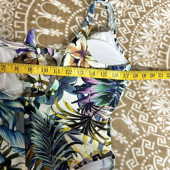 Sun & Sea One Piece Floral Swimsuit Sz14 - Picture 9 of 9